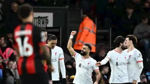 الحساب الرسمي لليفربول يشيد بأداء محمد صلاح مع الفريق